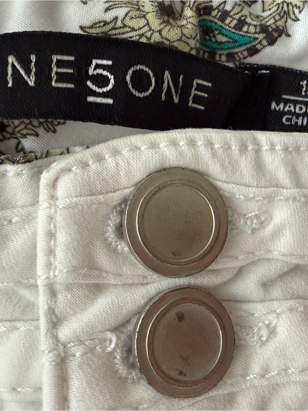 one 5 one White and Tan Bermuda Shorts Duo - Picture 5 of 5